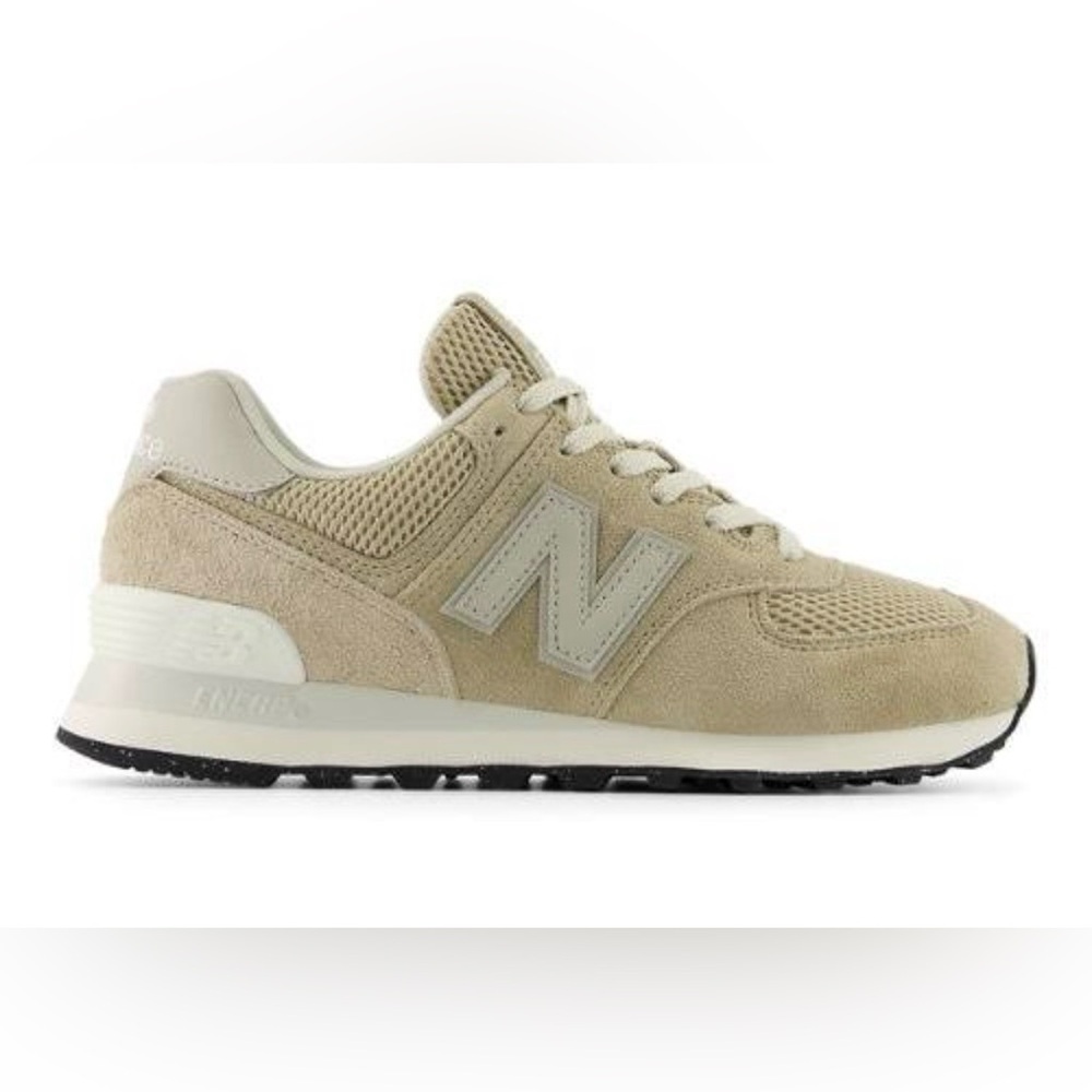 New Balance Women's Athletic Sneakers in Light Beige and Cream - Picture 2 of 6